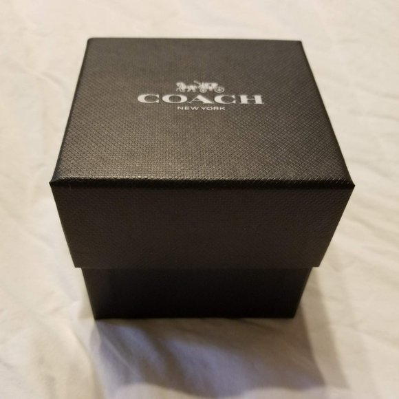 Coach Boyfriend NeonGreen Dial Brown Leather Strap - Picture 8 of 8